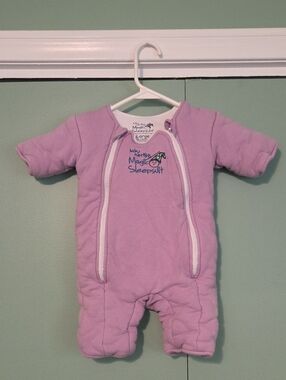 Baby Merlin Magic Sleepsuit  One-Piece Purple 6 To 9m Large